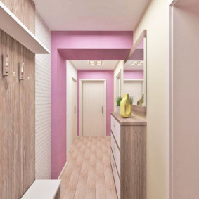 long corridor in the apartment decor ideas