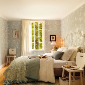 Design a beautiful bedroom in pastel colors