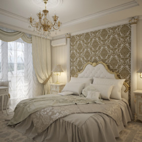Класична спаваћа соба у пастелним бојама