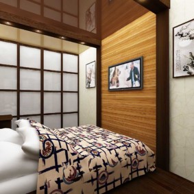 Penceresiz Japon tarzı yatak odası