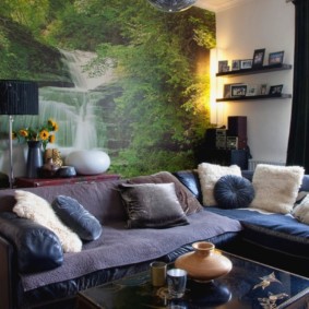 nástenné maľby v obývacej izbe nápady