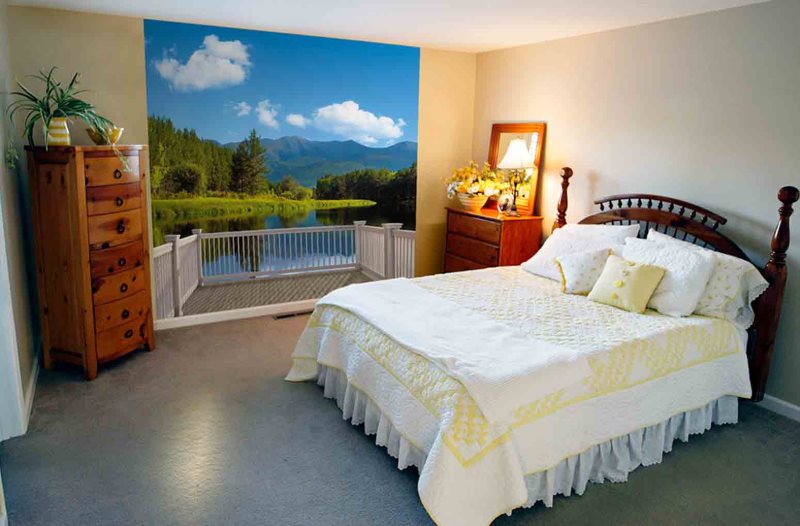 Sağır yatak odası iç duvar resmi
