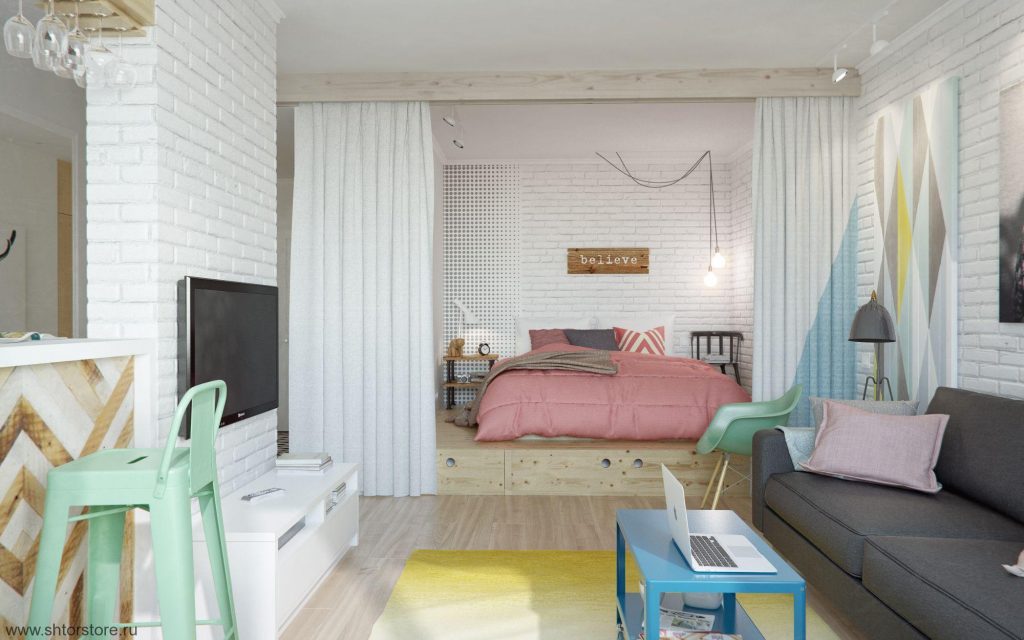 nappali és hálószoba egy szobában ötletek áttekintése