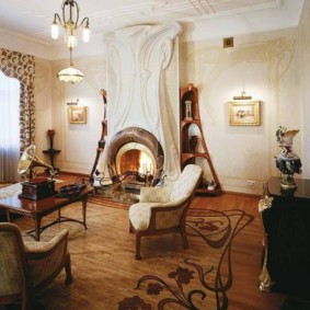Art Nouveau living room interior photo