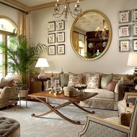 Art Nouveau living room interior