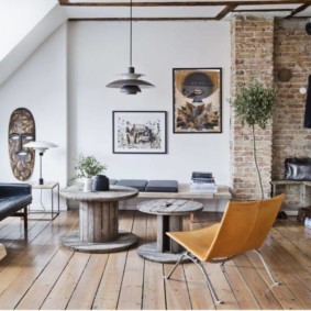 Scandinavian style living room photo