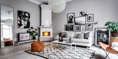 Nápady na dizajn obývacej izby v škandinávskom štýle