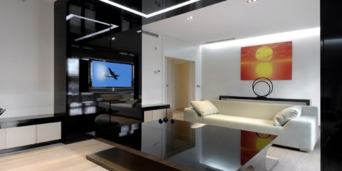 high-tech obývacia izba fotografie