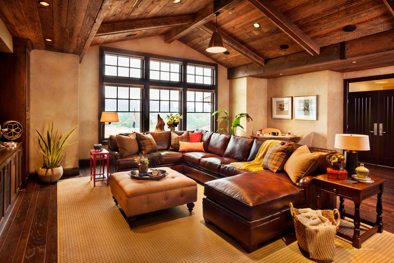 country style living room design photo
