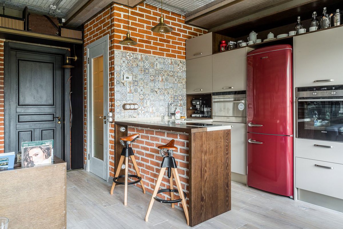 brickwork in the apartment decor photo