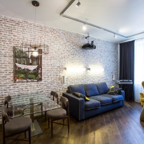 brickwork in the apartment photo decoration