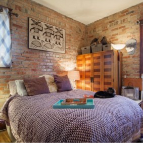 brickwork in the apartment interior