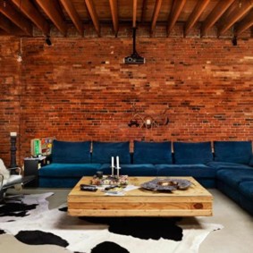 brick wall living room ideas views