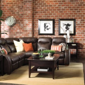 brick wall in the living room options