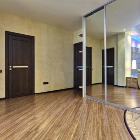 corridor with linoleum decor