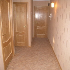corridor with linoleum design photo