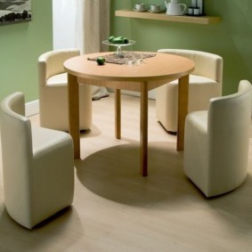 ronde tafel keuken interieur ideeën