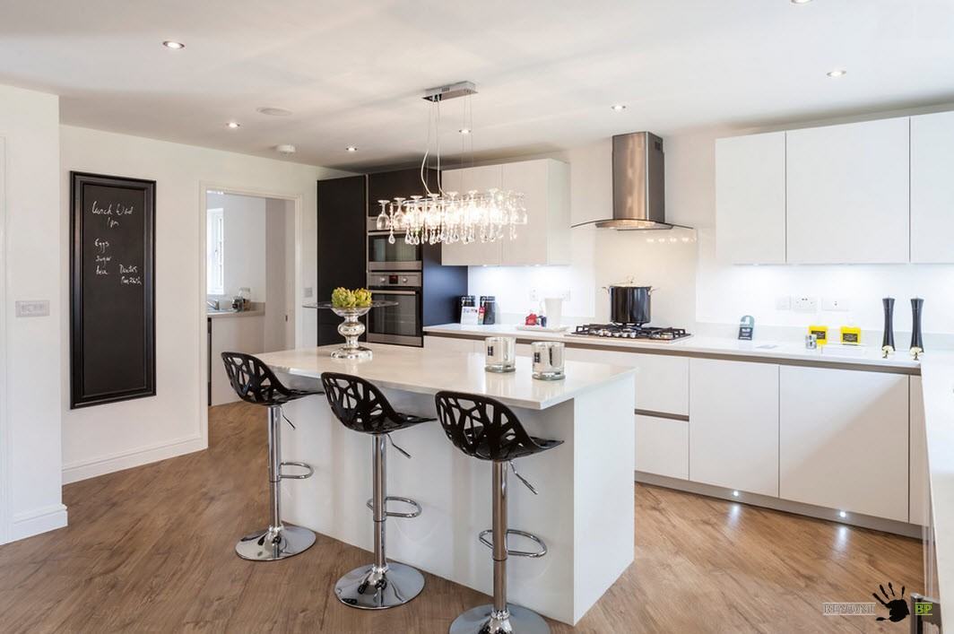 kitchen with bar counter photo views