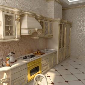 kitchen in a country house photo