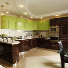 kitchen with bar counter photo decoration