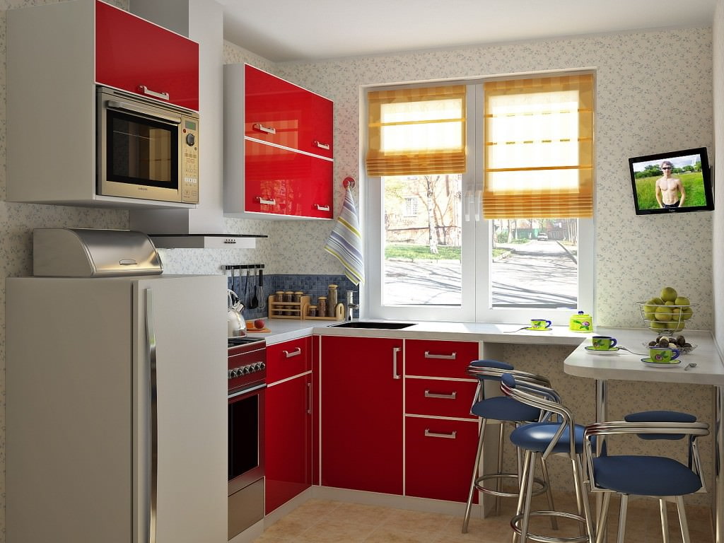 kitchen with bar counter photo options