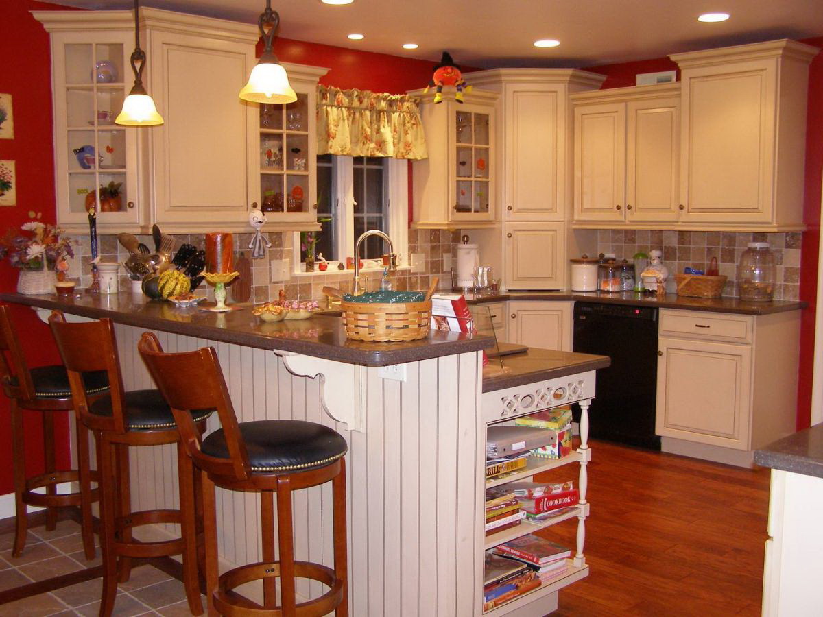 kitchen set with bar counter design ideas
