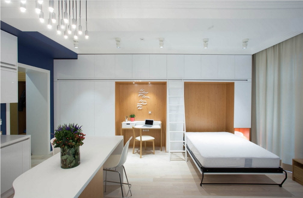 студио апартман са креветом и софом дизајна