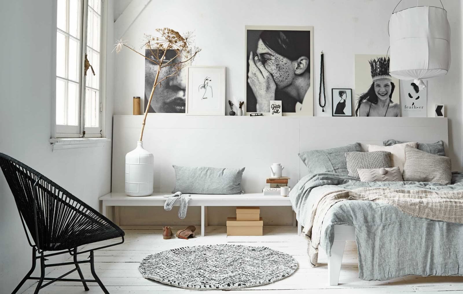 skandinavisk stil lägenhet foto design