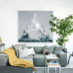 skandináv stílusú apartman fotó dekoráció