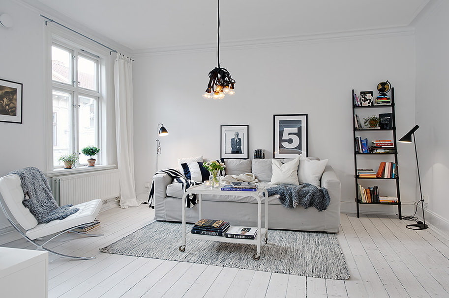 mga ideya sa estilo ng apartment ng scandinavian style