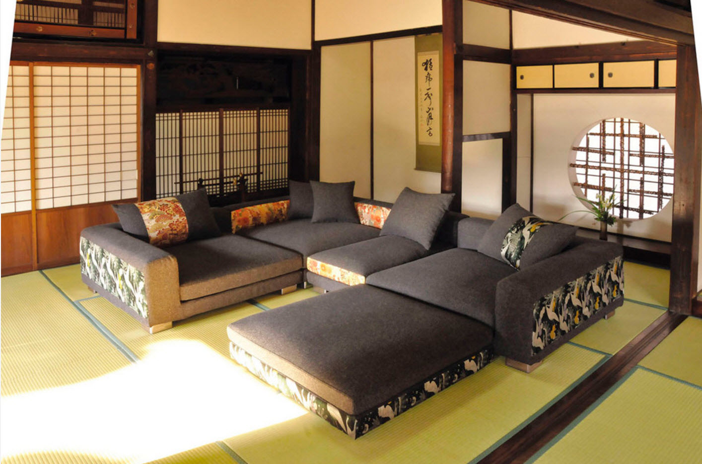 japansk stil lägenhet foto dekor