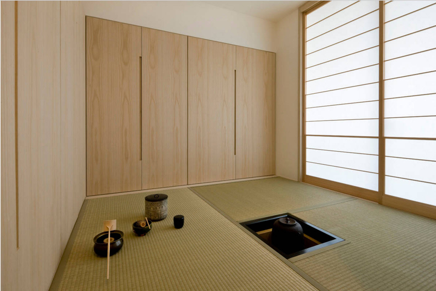 japāņu stila dzīvokļa ideju iespējas