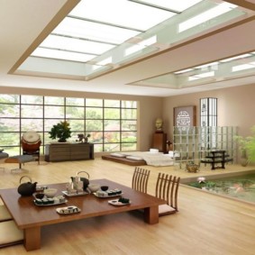 japāņu stila dzīvokļa foto dizains