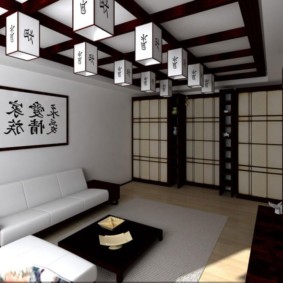 Idéer för lägenhetdekor i japansk stil