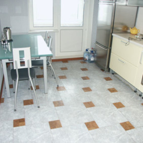 linoleum for the kitchen types of design