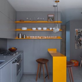 kleine keuken met keukentafel ideeën interieur