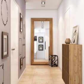 hành lang dài trong ý tưởng thiết kế căn hộ