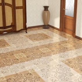 floor tiles for kitchen and corridor decor photo