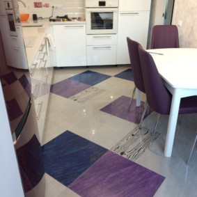 floor tiles for kitchen and corridor design photo