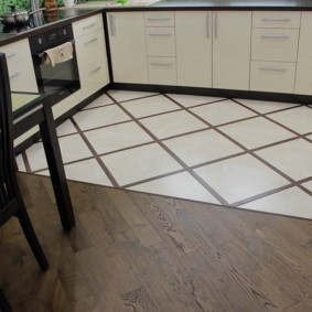 gạch lát sàn cho nhà bếp và hành lang ý tưởng nội thất