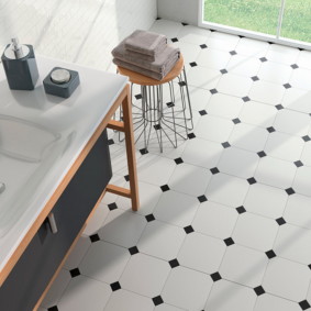 carreaux de sol pour idées de vues de cuisine et de couloir