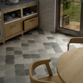 floor tiles for kitchen and corridor interior photo