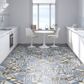 floor tiles for the kitchen and the corridor photo options