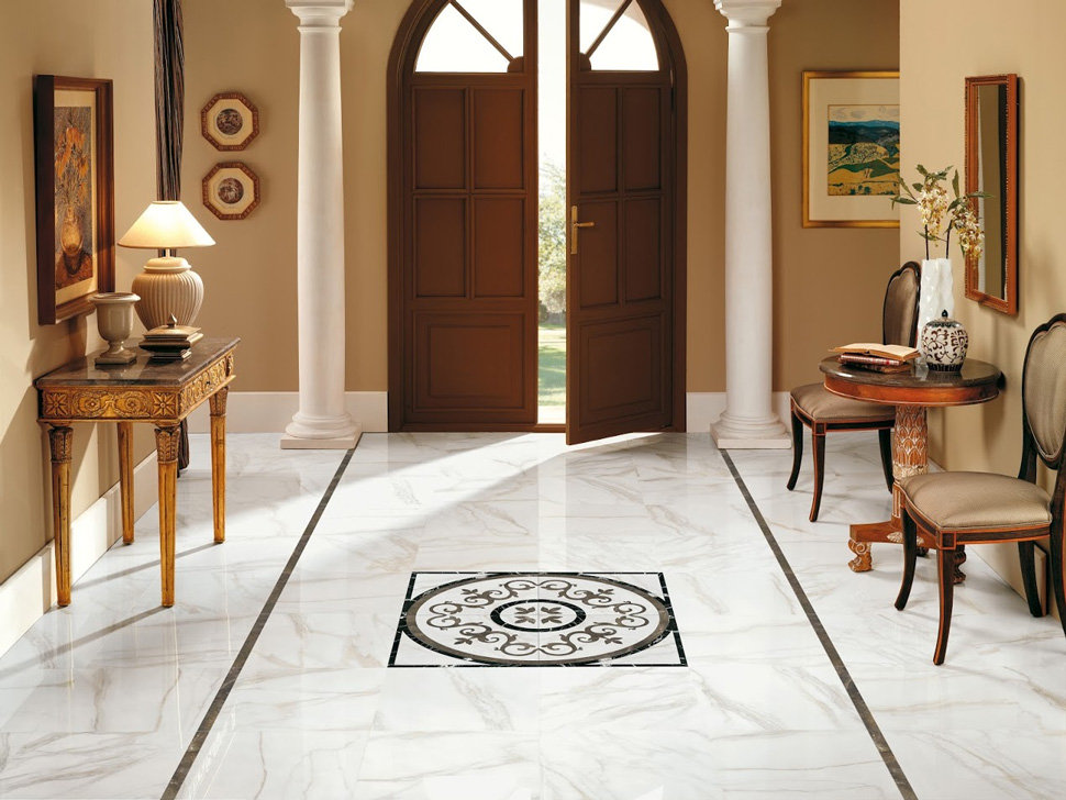 classic hallway tiles