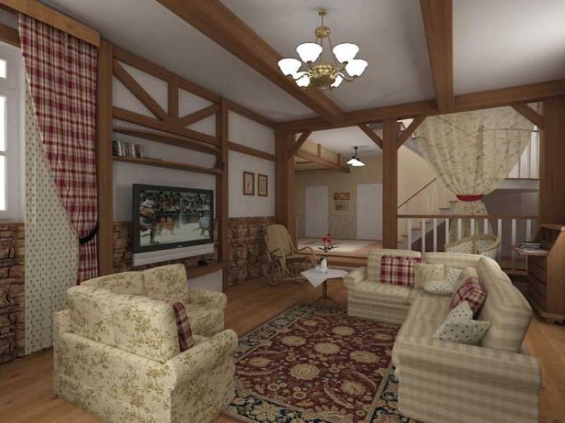 German country style living room design