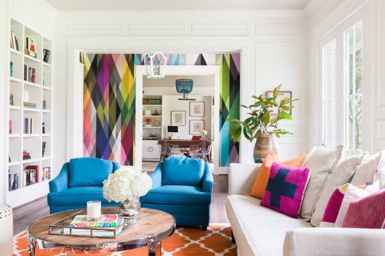 tapety pre moderné nápady dekorácie obývacej izby