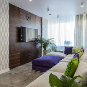 papel de parede para uma sala de estar moderna idéias interiores