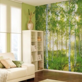 wallpaper para sa isang modernong ideya sa interior room ng interior