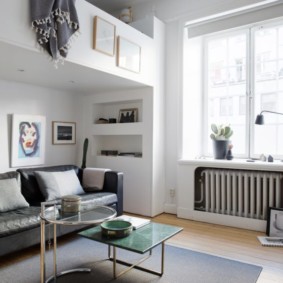 stúdió apartman loft stílusú belső ötletek