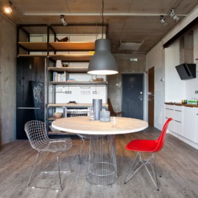идеи за дизайн на студио апартамент в таванско помещение